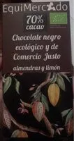 Mängden socker i Chocolate negro ecológico almendras y limon