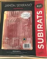 Mängden socker i Jamón Serrano (Reserva)