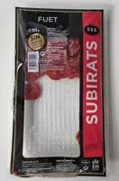 Mängden socker i Fuet Subirats 100g