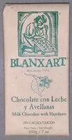 Mängden socker i Chocolate con leche y avellanas