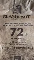 Mängden socker i Blanxart 72% with almonds