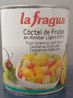 Mängden socker i Cóctel de frutas en almíbar