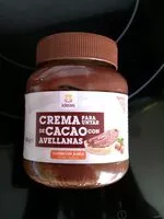Mängden socker i Crema de cacao con avellanas