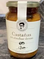 Mängden socker i Castañas en almíbar denso