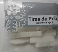 Mängden socker i Tiras de potas crudas ultracongeladas