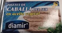 Mängden socker i Filetes de caballa del sur en aceite vegetal