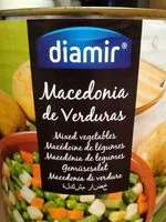 Mängden socker i Macedonia de Verduras