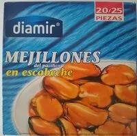 Mängden socker i Mejillones del pacífico en escabeche