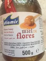 Mängden socker i Diamir Flower Honey