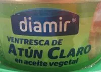Mängden socker i Ventresca de atún claro en aceite vegetal