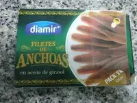 Mängden socker i Filetes de anchoas