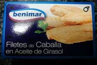 Mängden socker i Filetes de caballa en aceite de girasol
