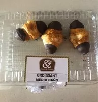 Mängden socker i Croissant medio baño