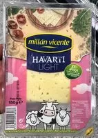 Mängden socker i Queso havarti light natural lonchas