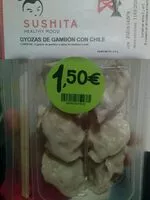 Mängden socker i Gyozas de gambón con chile