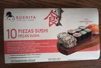 Mängden socker i 10 piezas sushi