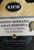 Mängden socker i Jamón Serrano Gran reserva