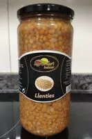 Mängden socker i Lenteja