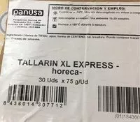 Mängden socker i Tallarin XL express