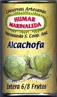 Mängden socker i Alcachofas enteras en conserva