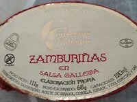 Mängden socker i Zamburiñas en salsa gallega