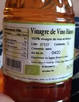 Mängden socker i Vinagre vino blanco