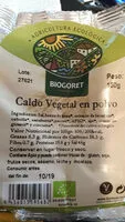 Mängden socker i Caldo vegetal en polvo