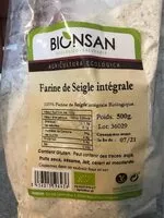 Mängden socker i Farine de Seigle Intégrale