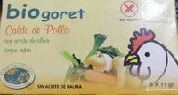 Mängden socker i Caldo de pollo con verduras ecológico en cubitos estuche 66 g