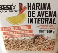 Mängden socker i Harina de avena integral