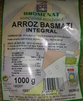 Mängden socker i Arroz basmati integral