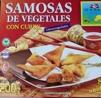 Mängden socker i Samosas de vegetales con curry