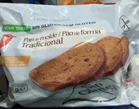 Mängden socker i Pan de molde tradicional sin gluten