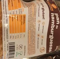 Mängden socker i Pan de hamburguesa