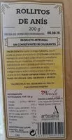 Mängden socker i Rollitos de anís