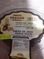 Mängden socker i Pasas sultanas