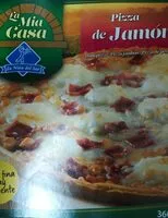 Mängden socker i Pizza de jamón