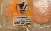 Mängden socker i Burger de pollo y zanahoria