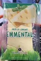 Mängden socker i Queso en Lonchas Emmental