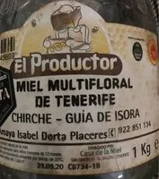 Mängden socker i Miel Multifloral de Tenerife