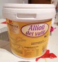 Mängden socker i Allioli del valle