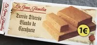 Mängden socker i Turrón diverso blando de cacahuete
