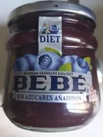 Mängden socker i Confiture myrtilles sans Sucre ajouté Bebé