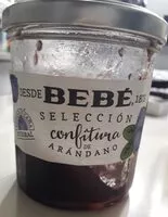 Mängden socker i Bebé selección confitura de arándano