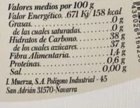 Mängden socker i Confitura de albaricoque bio con sirope de ágave