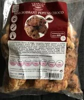 Mängden socker i Mini croissant pepitas choco