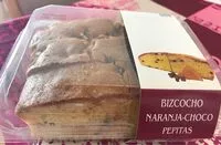 Mängden socker i Bizcocho naranja-choco pepitas