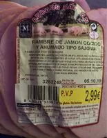Mängden socker i Jamon cocido