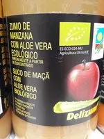 Mängden socker i Zumo De Manzana Con Aloe Vera Eco. C / 6 Unid. De 1 Litro