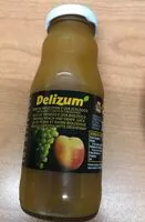 Mängden socker i Zumo de melocotón y uva ecológico